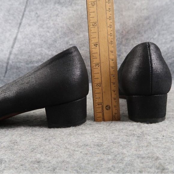 AGL Shoes Womens 38 Pump Loafers Patent Point Toe Leather Black Fashion Career - Picture 5 of 9